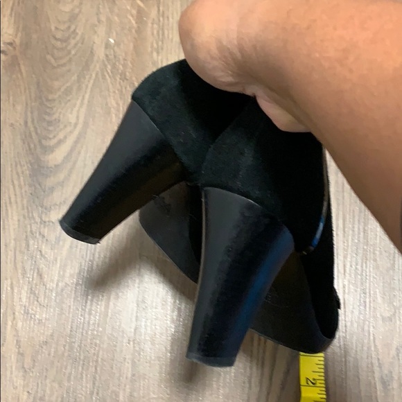 Joan & David Suede and patent block heels Blk sz 8 - Picture 7 of 8